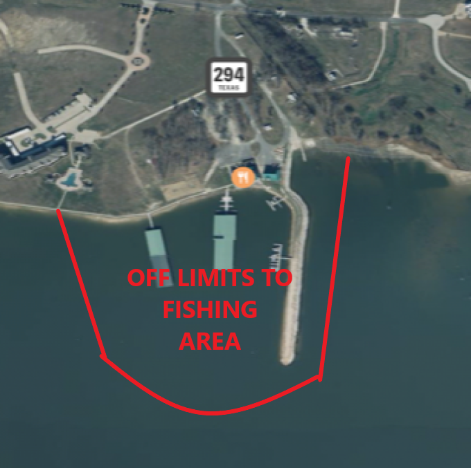 Harbor Marina Off Limits area